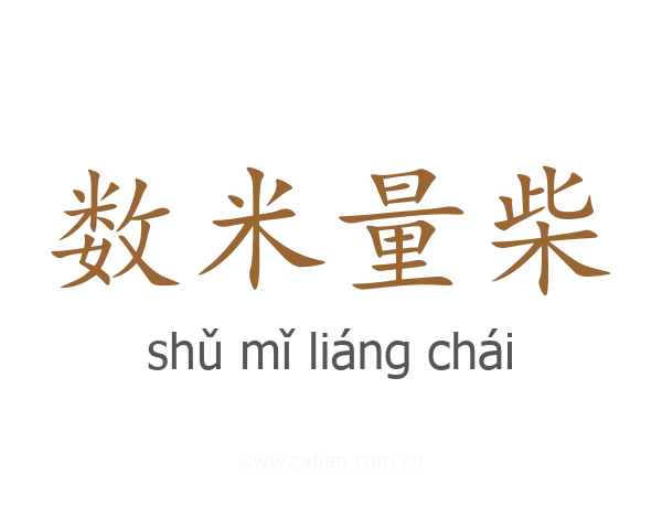 数米量柴