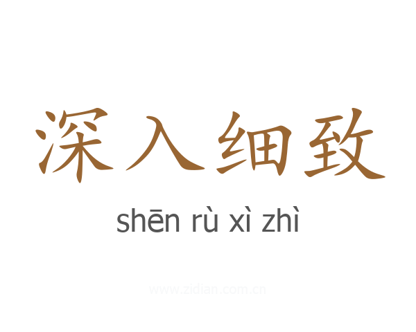 深入细致