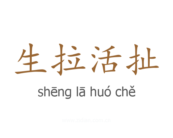 生拉活扯