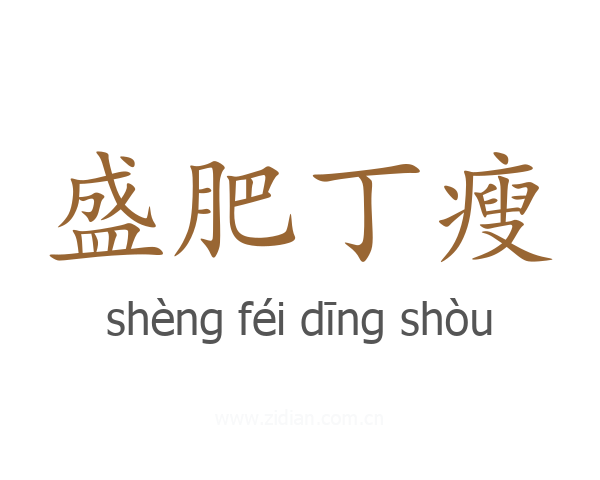 盛肥丁瘦