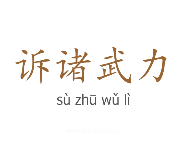 诉诸武力