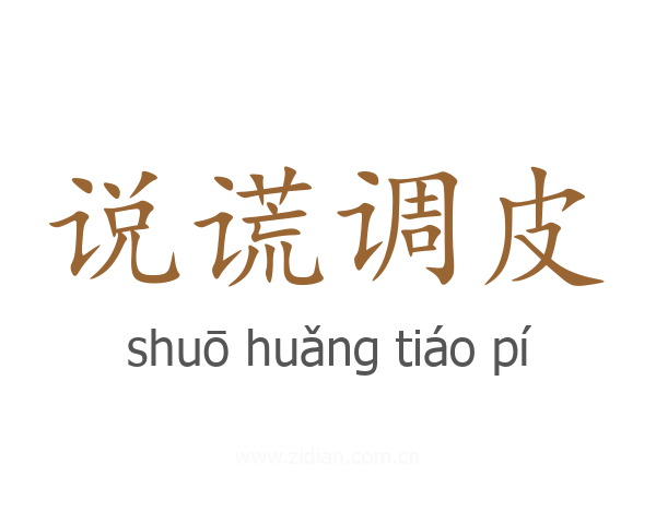 说谎调皮