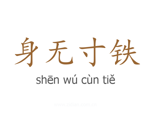 身无寸铁