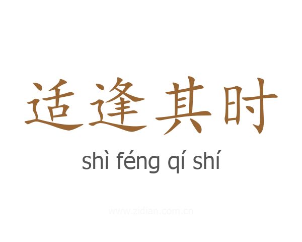 适逢其时