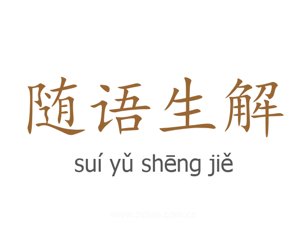 随语生解