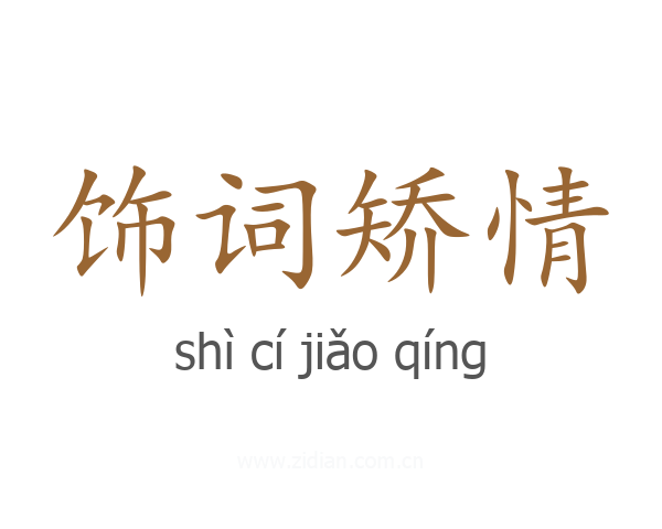 饰词矫情