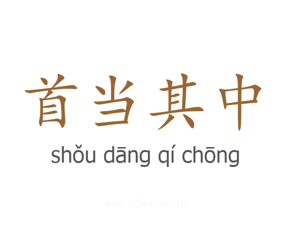 首当其中