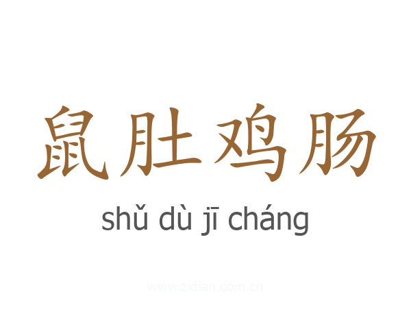 鼠肚鸡肠