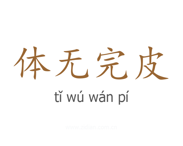 体无完皮