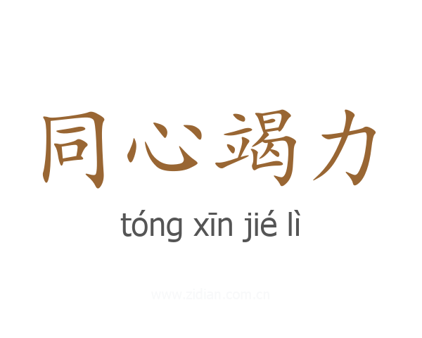 同心竭力