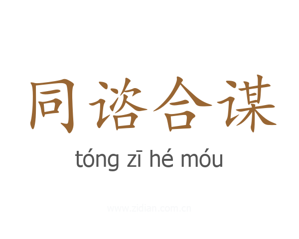 同谘合谋