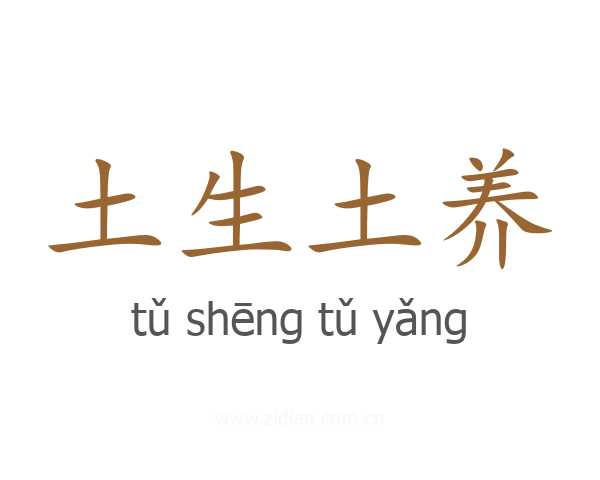 土生土养