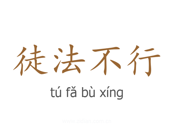 徒法不行
