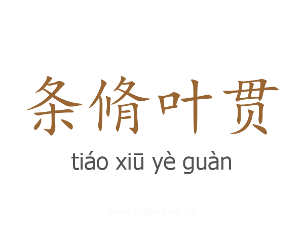 条脩叶贯
