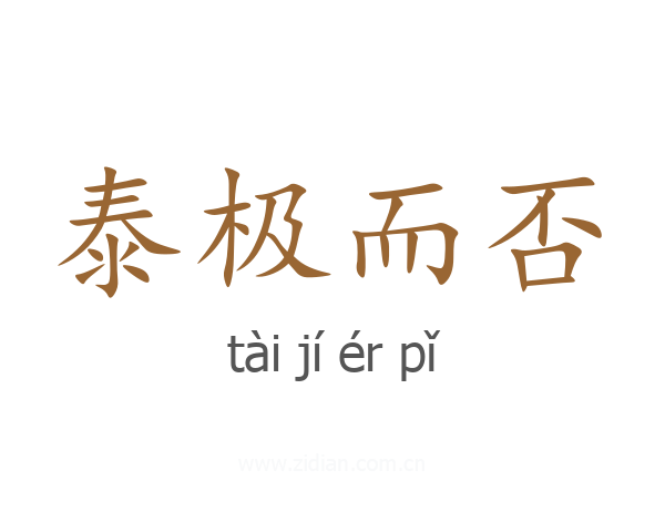 泰极而否
