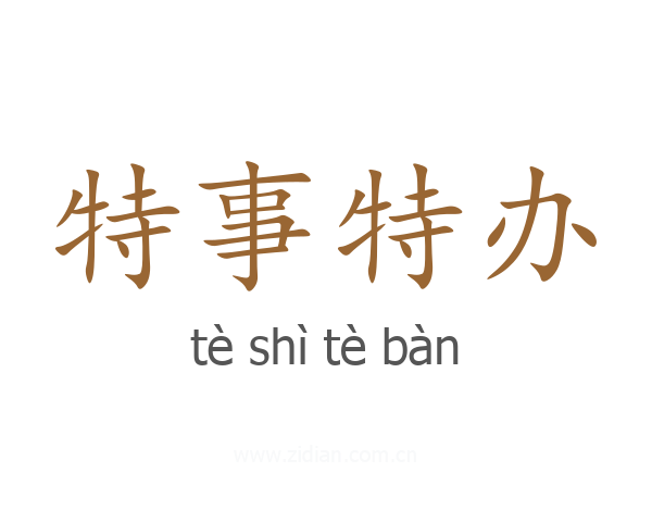 特事特办