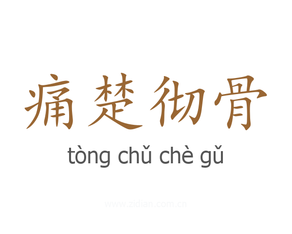 痛楚彻骨