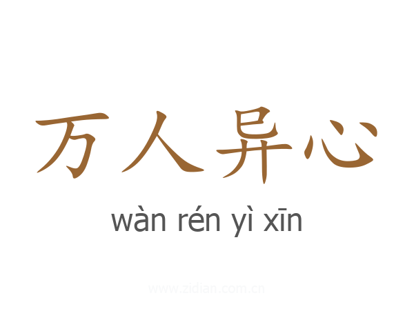 万人异心