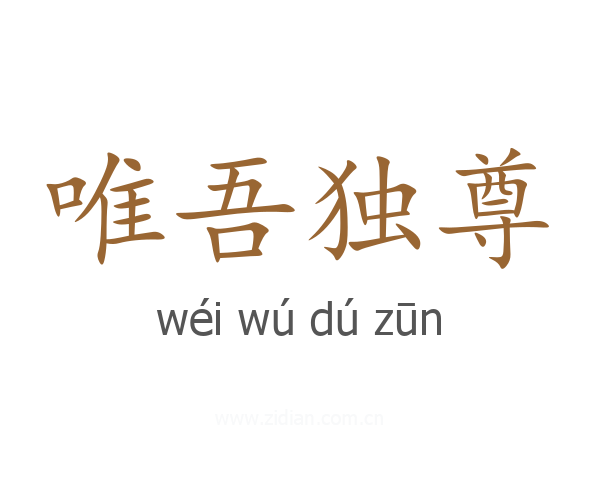 唯吾独尊