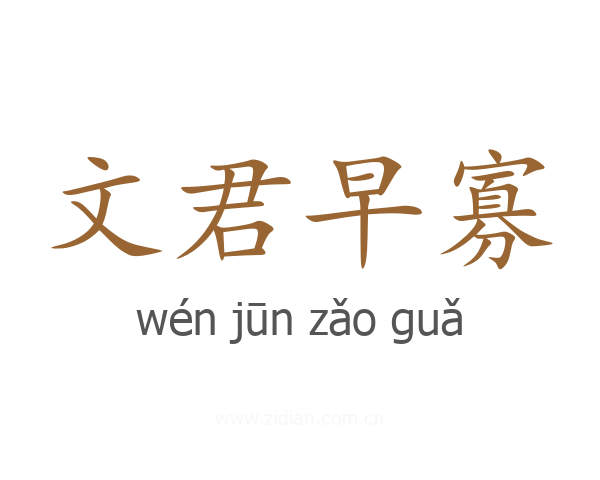 文君早寡