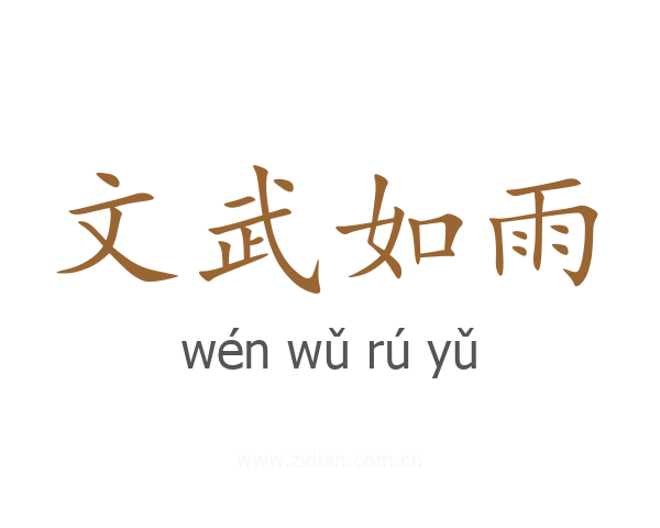 文武如雨