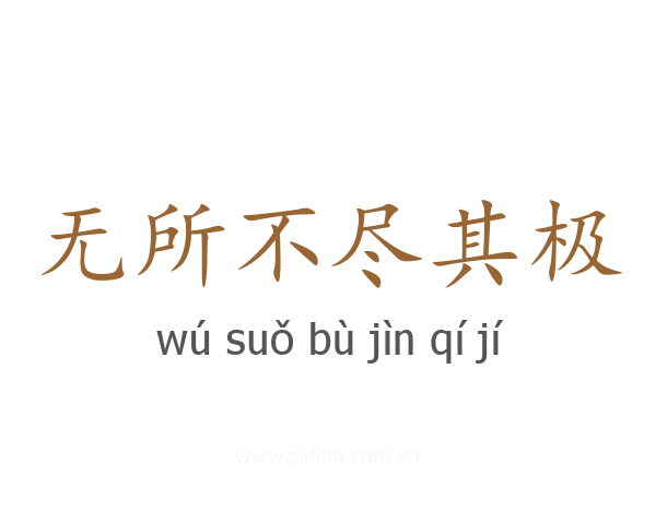 无所不尽其极