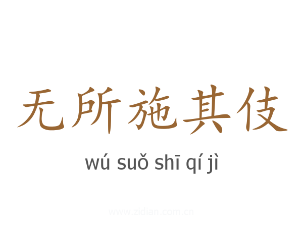 无所施其伎