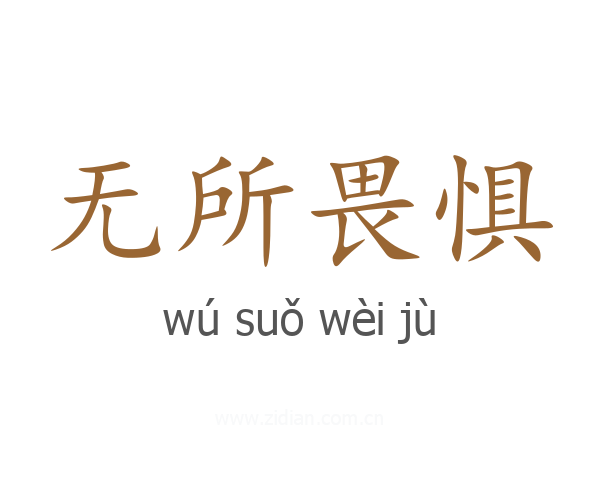 无所畏惧