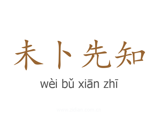 未卜先知