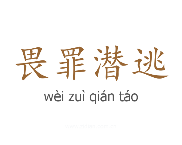 畏罪潜逃