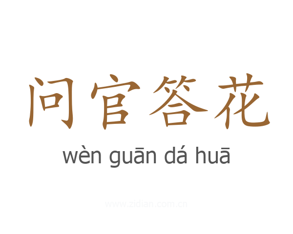 问官答花