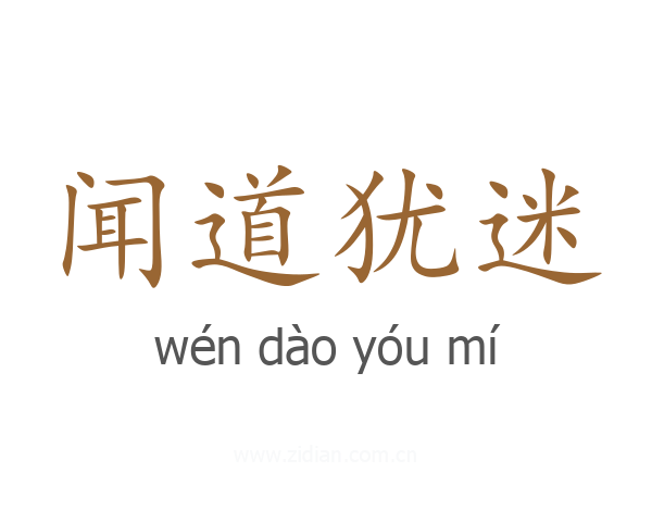闻道犹迷