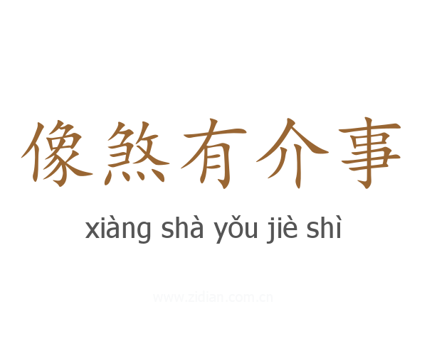 像煞有介事