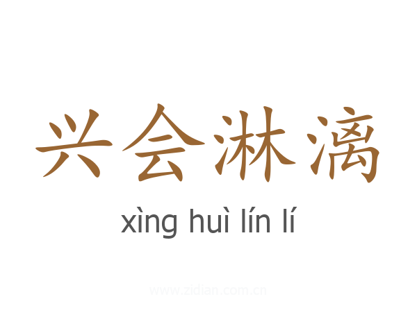 兴会淋漓
