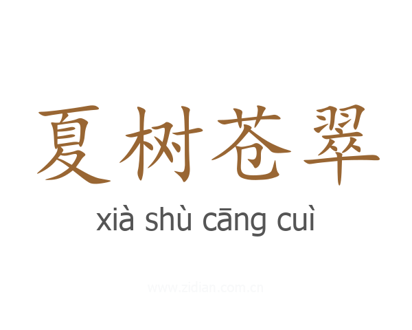 夏树苍翠