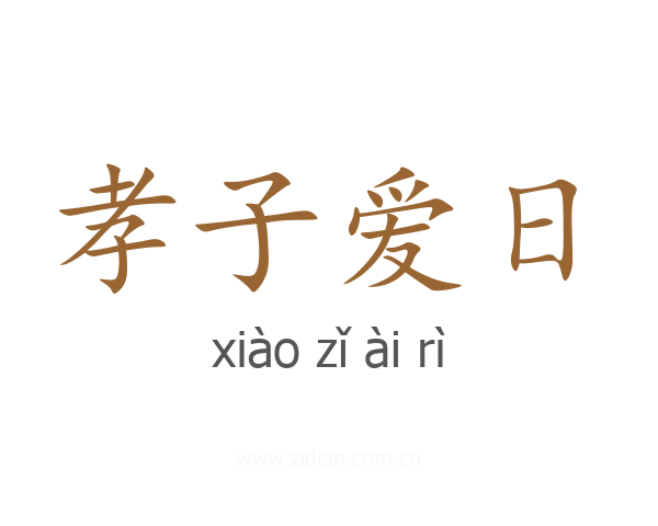孝子爱日