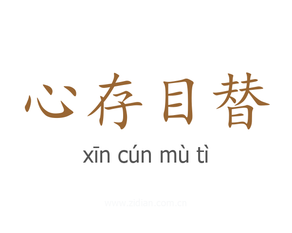 心存目替