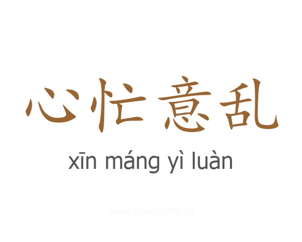 心忙意乱