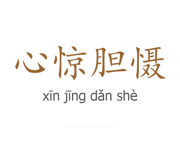 心惊胆慑