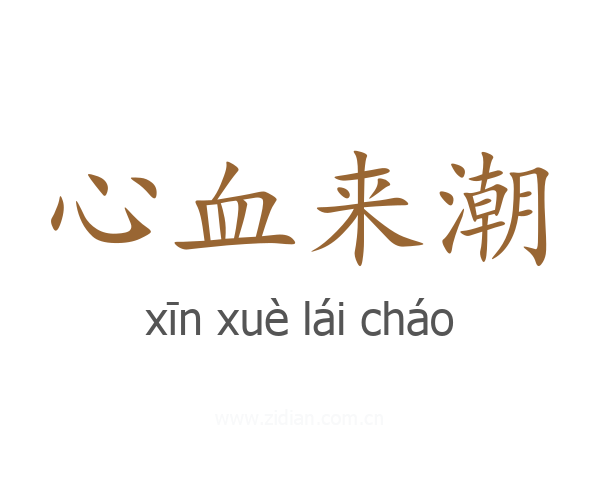 心血来潮