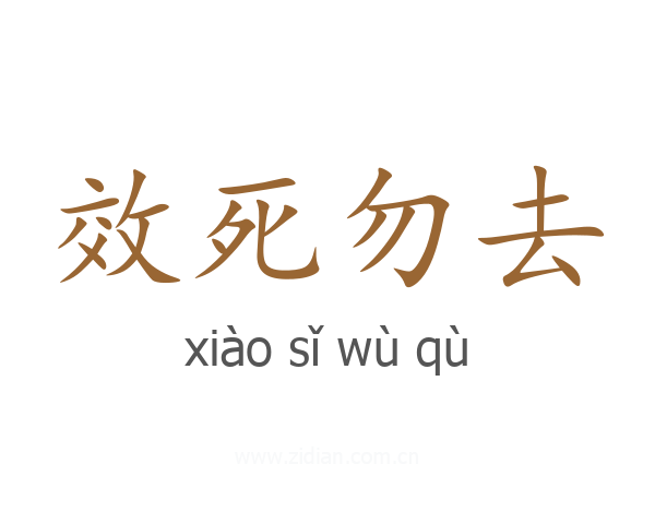效死勿去