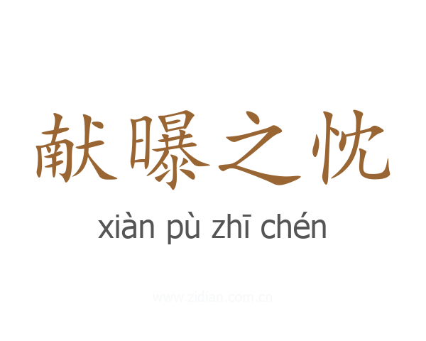 献曝之忱
