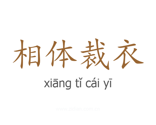 相体裁衣