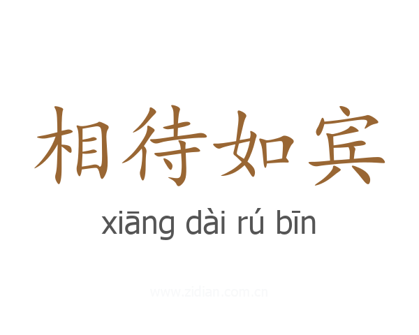 相待如宾