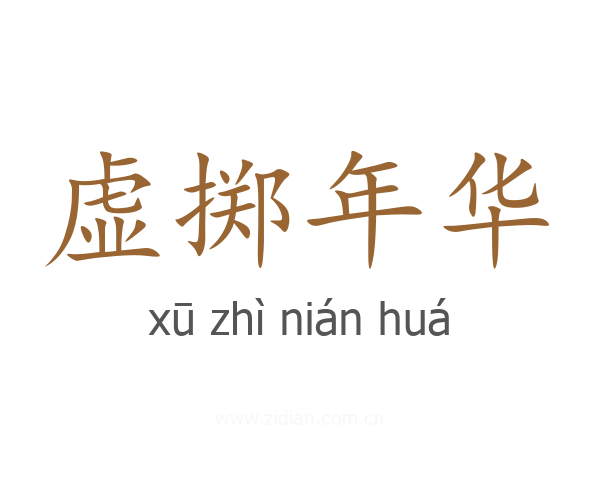 虚掷年华