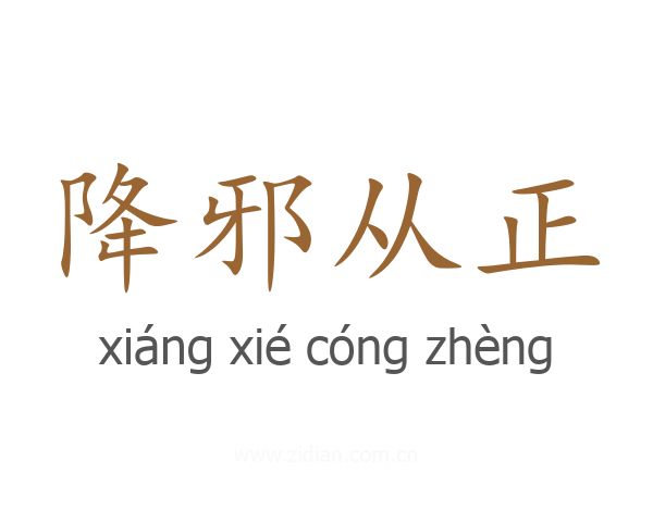 降邪从正