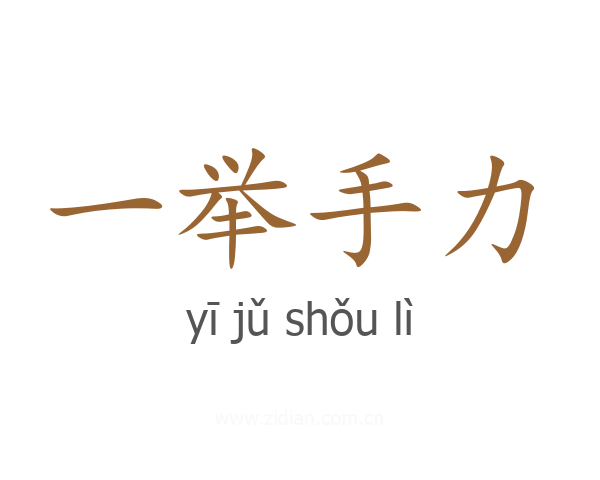 一举手力