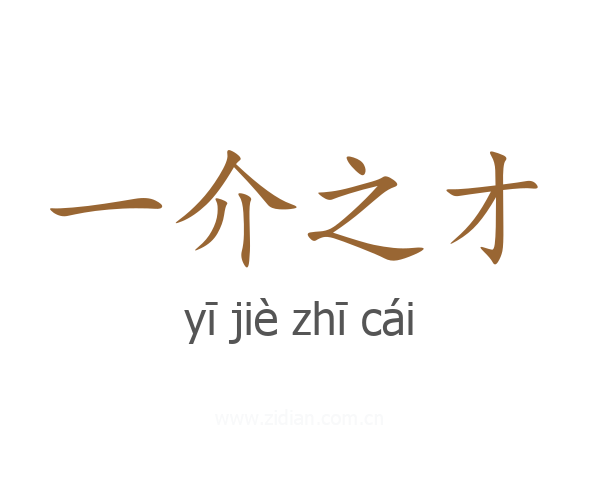 一介之才