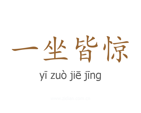 一坐皆惊