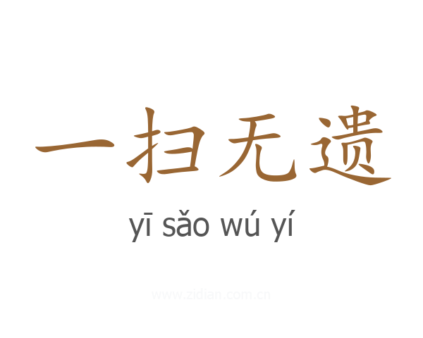 一扫无遗